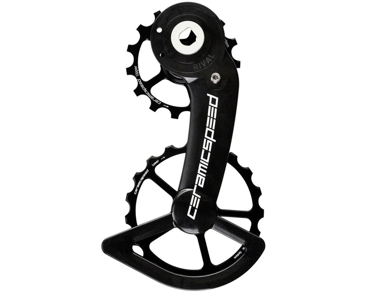 CeramicSpeed Oversized Pulley Wheel System (Black) (SRAM Rival AXS D1) (Ceramic Bearings)